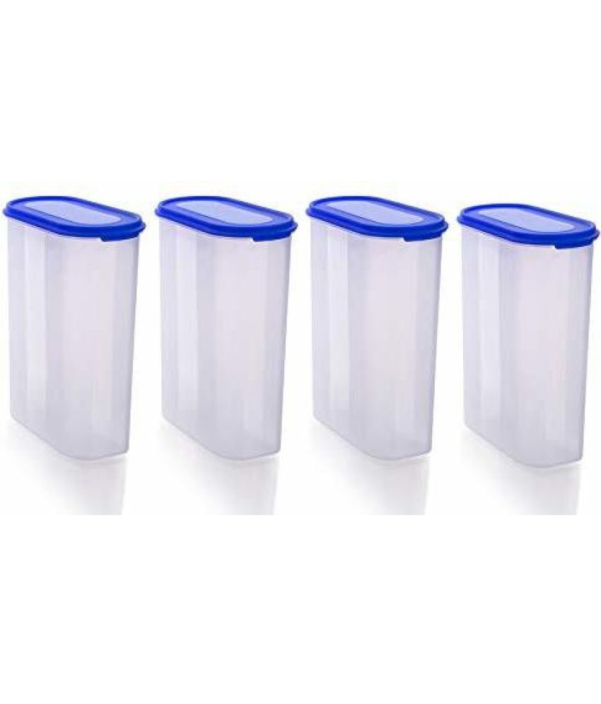     			omortex Plastic Blue Multi-Purpose Container ( Set of 4 )