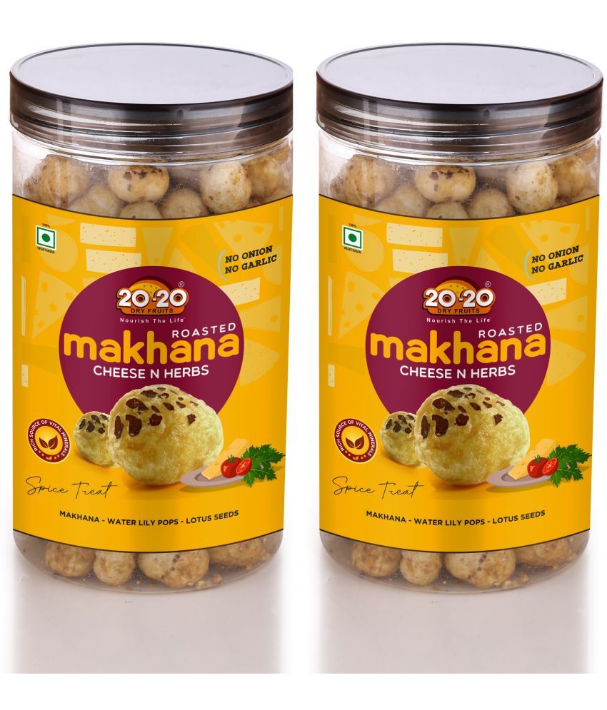     			20-20 Dry Fruits Lotus Seeds Pop /Gorgon Nut Puffed Kernel (Makhana) 70 Grams Each Pack of 2