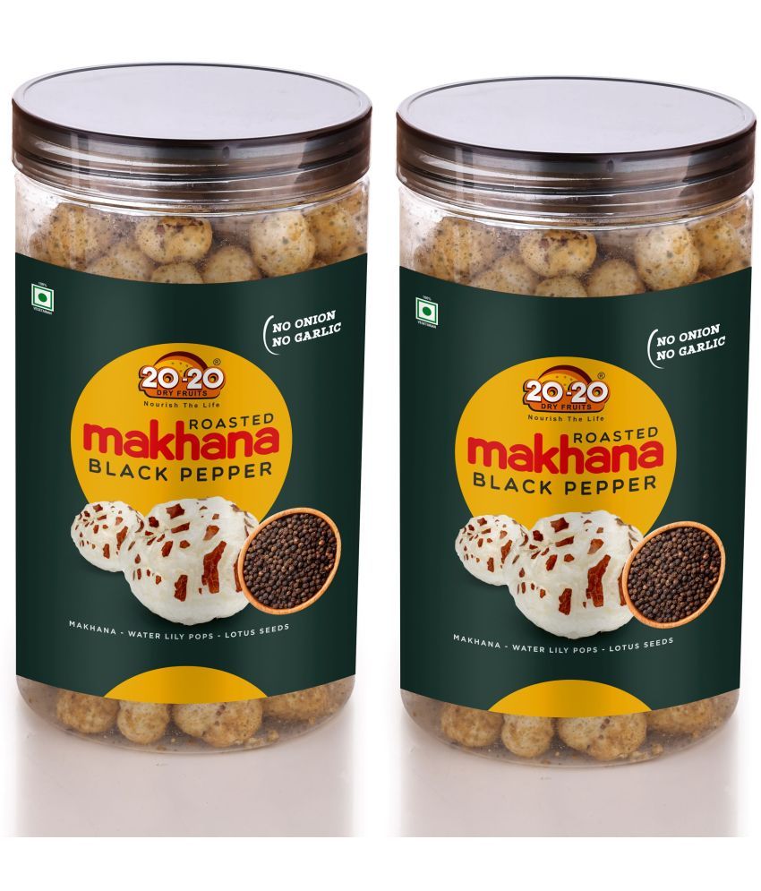     			20-20 Dry Fruits Lotus Seeds Pop /Gorgon Nut Puffed Kernel (Makhana) 70 Grams Each Pack of 2