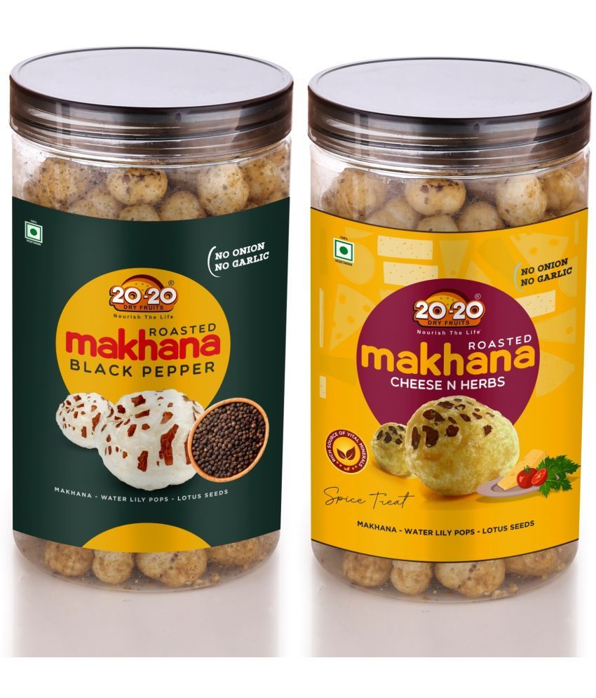     			20-20 Dry Fruits Lotus Seeds Pop /Gorgon Nut Puffed Kernel (Makhana) 70 Grams Each Pack of 2