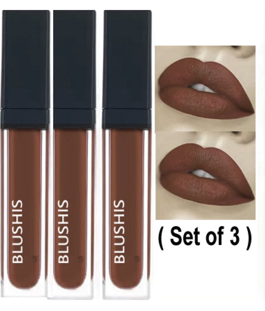     			BLUSHIS Brown Matte Lipstick 0.12