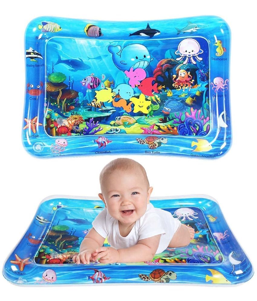     			Baby Kids Water Play Mat Toys Inflatable Tummy Time Leak-Proof Water Play Mat, Fun Activity Play Center Indoor And Outdoor Water Play Mat For Baby (Water Play Mat), Multicolor