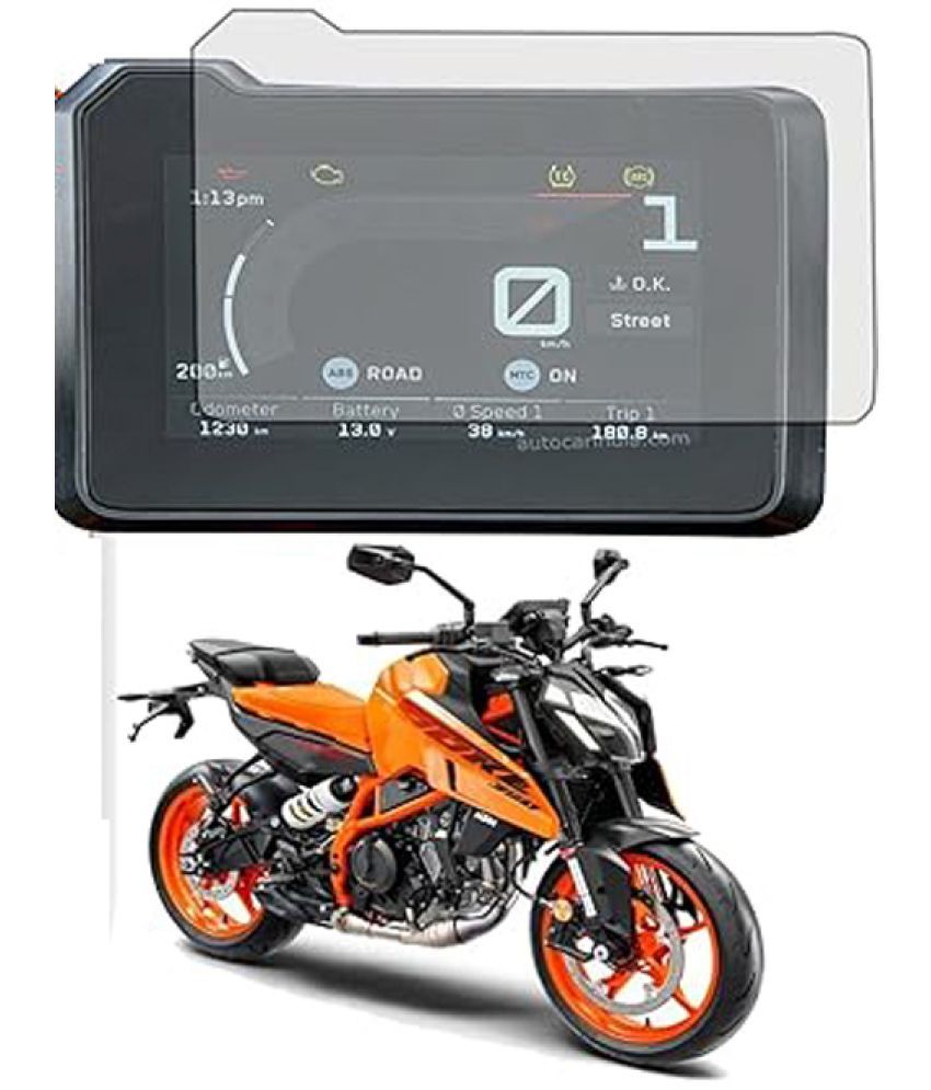     			Company Fitted Full Screen Coverage Screen Guard with Installation Kit For Touchscreen Display Compatible for KTM Duke 390