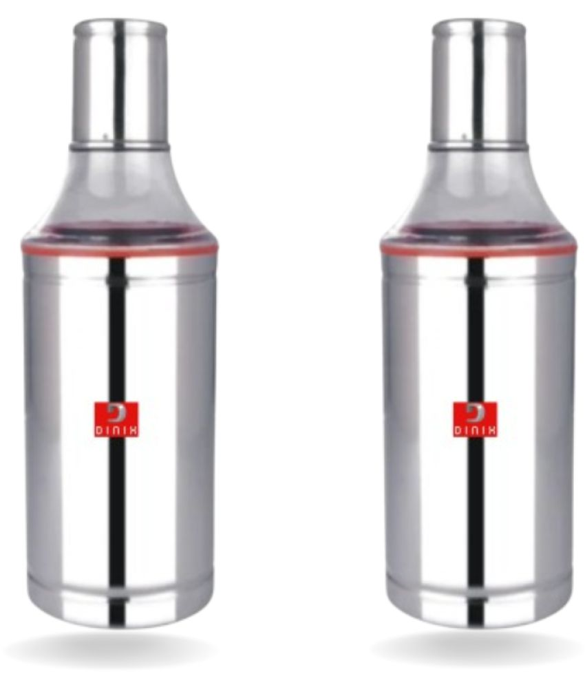     			Dinix Stainless Steel Oil Dispenser 1 Litre | Pack of 1 | Leak-Proof, BPA-Free Oil Container for Cooking Oils & Vinegar | Durable Kitchen Accessory for Pouring & Storage 1000ml | Oil Dispenser Pack of 2