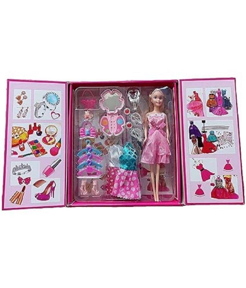     			MILITO Girl's Fashion Doll with Dresses Makeup and Doll Accessories, Style Wardrobe Doll Set for Girls, Doll Toy for Kids