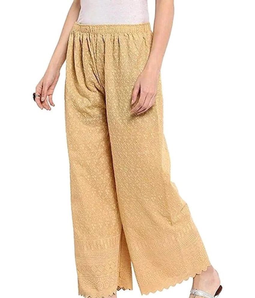     			OuterWear Pack of 1 Cotton Blend Relaxed Women's Casual Pants ( Beige )