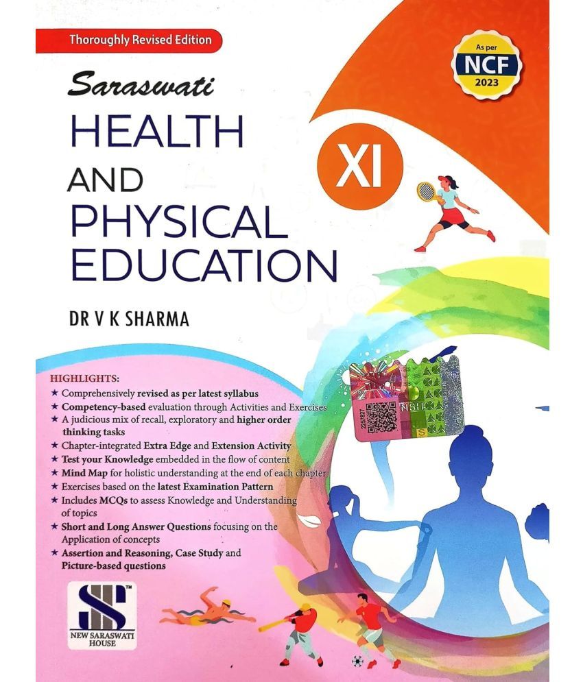     			Saraswati Health and Physical Education Class 11 (Latest Updated Revised 2025 Edition of VK Sharma Class 11 Physical Education for CBSE 2025-26 Examinations)