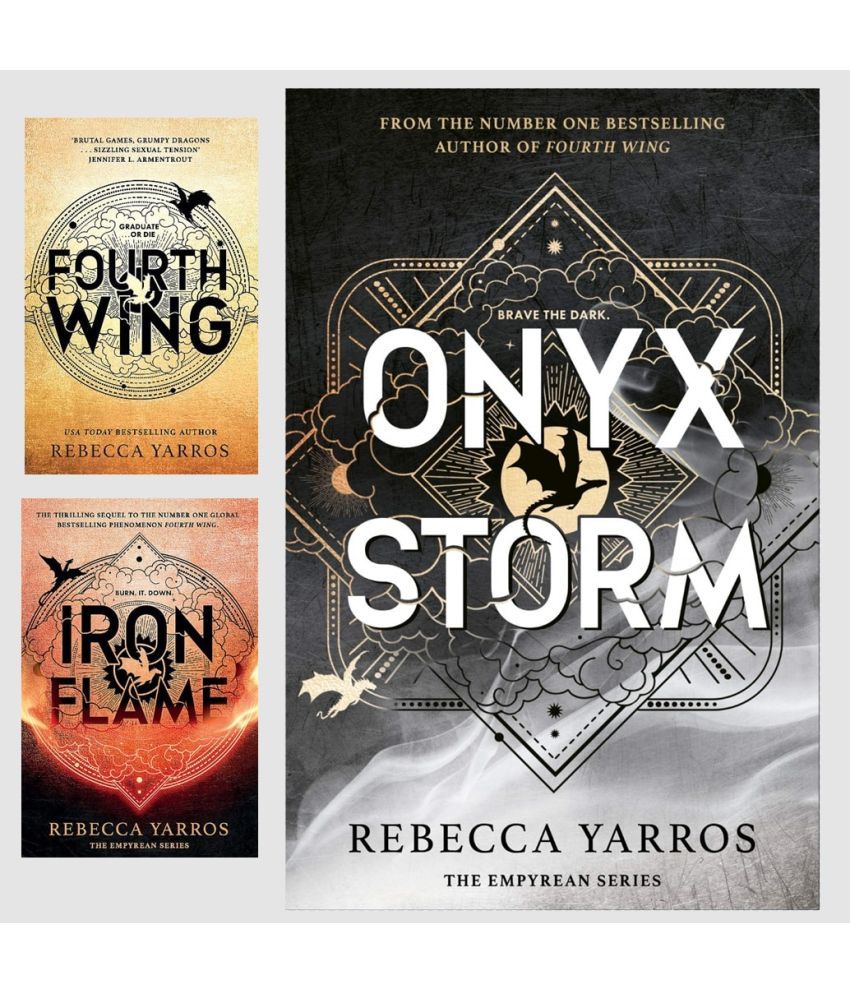     			Special Combo :Iron Flame + Fourth Wings + Onyx Storm (Paperback, Rebecca Yorros)