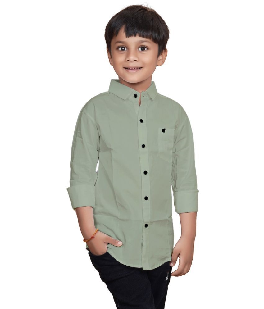     			ZAKAR STYLE Pack of 1 Boys Cotton Blend Full Sleeves Shirt ( Pistachio )