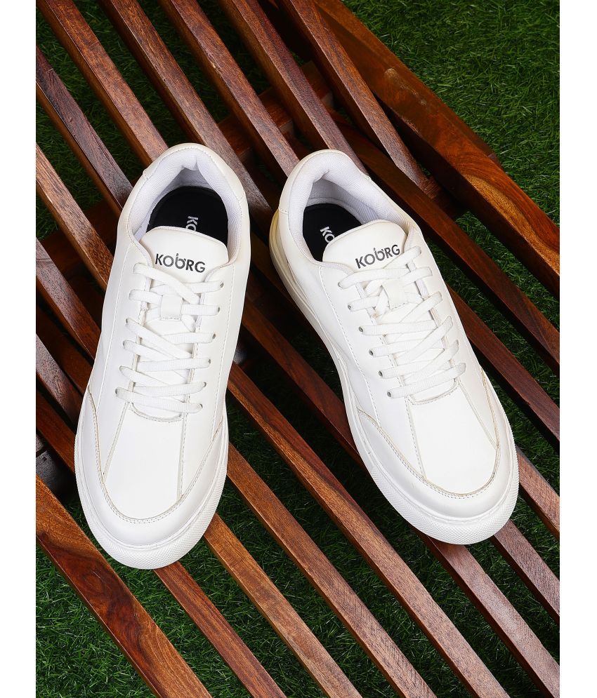     			koburg White Men's Sneakers