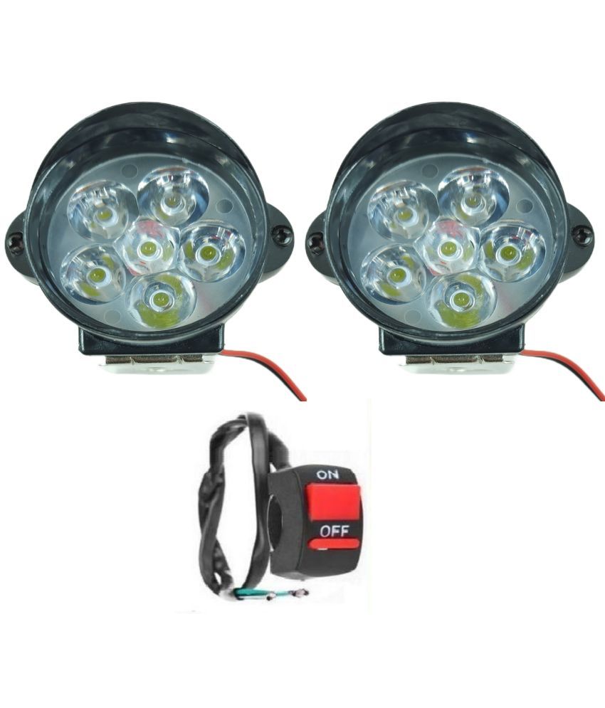     			6 LED Front Left & Right Fog Light For All Car and Bike Models ( Set of 2 )