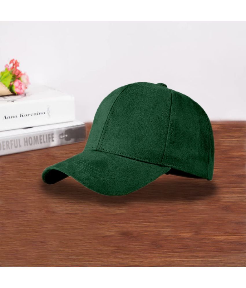     			Alamos Pack of 1 Suede Men's Cap ( Green )