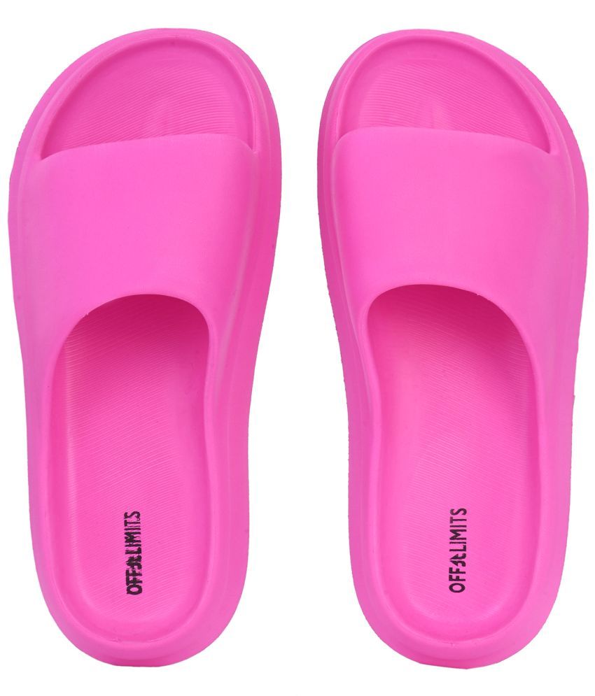     			OFF LIMITS Pink Women's Slide Flip Flop