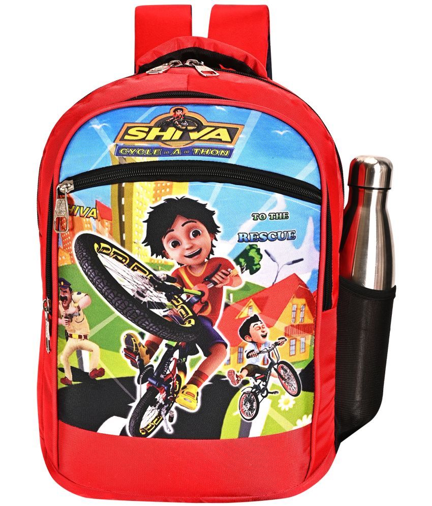     			SVB BAG Red Polyester Backpack For Kids