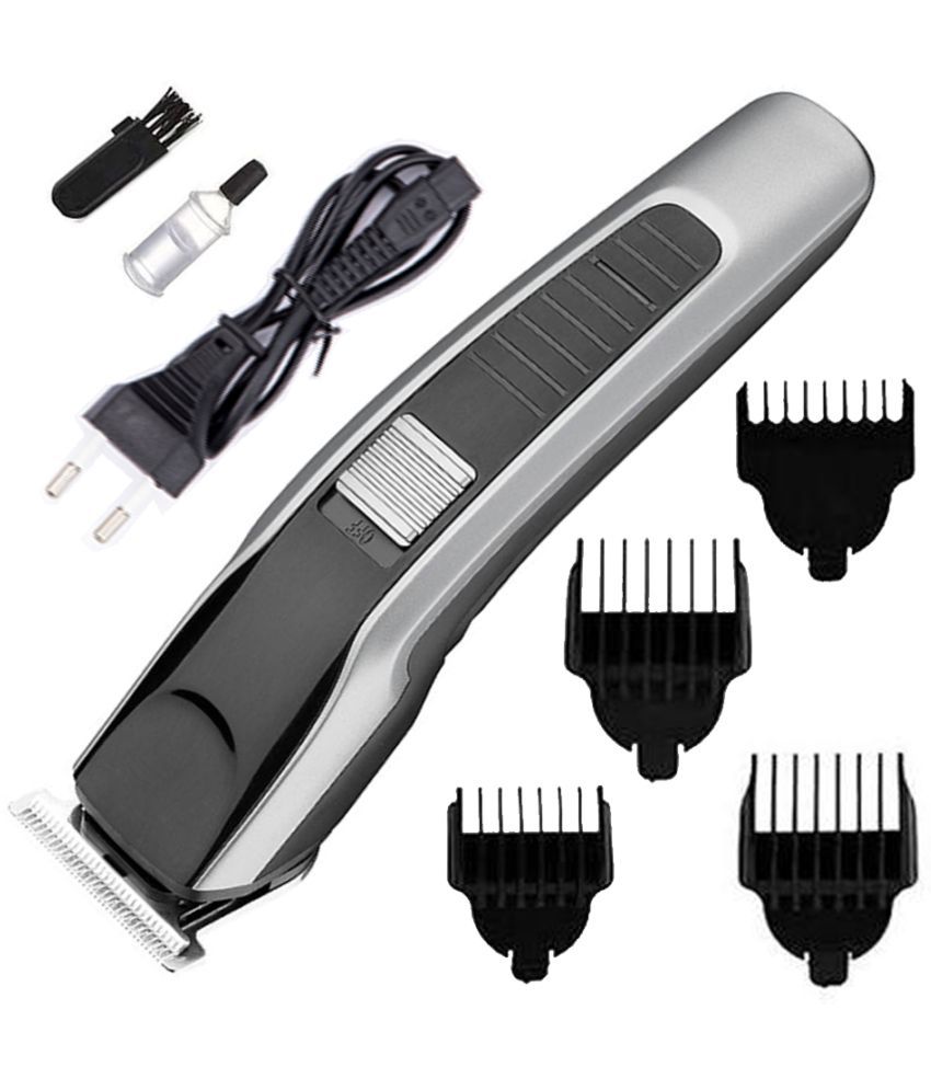     			CRS Trimmer Stainless Silver Cordless Beard Trimmer With 45 minutes Runtime