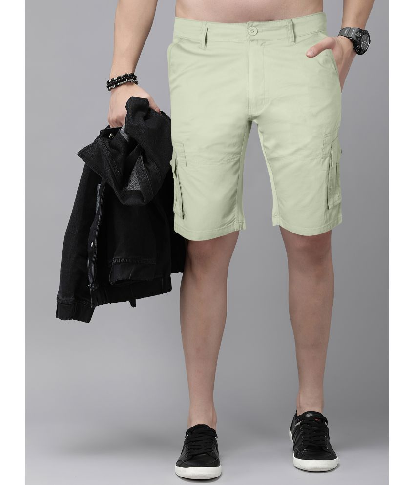     			JB JUST BLACK Green Cotton Men's Cargos ( Pack of 1 )