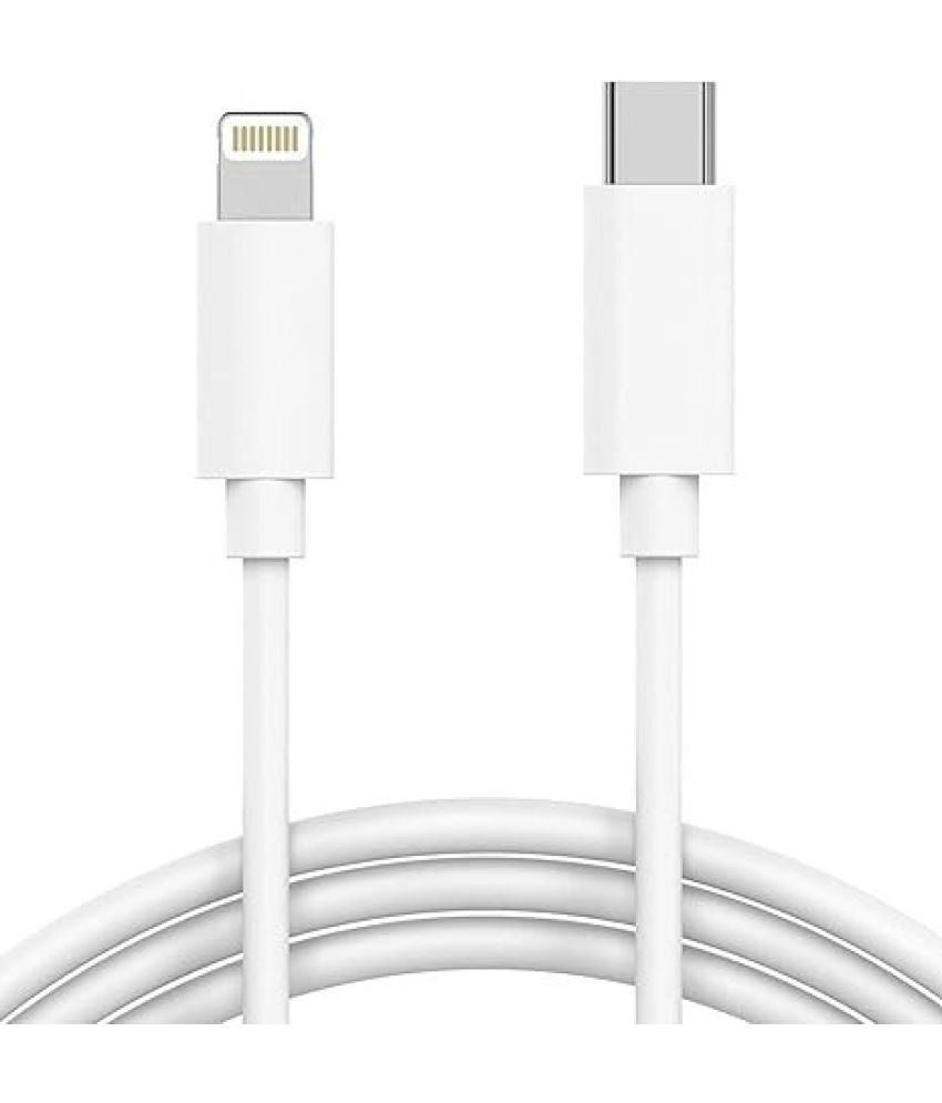     			SIU White 2.1A Lightning Cable 1 Meter