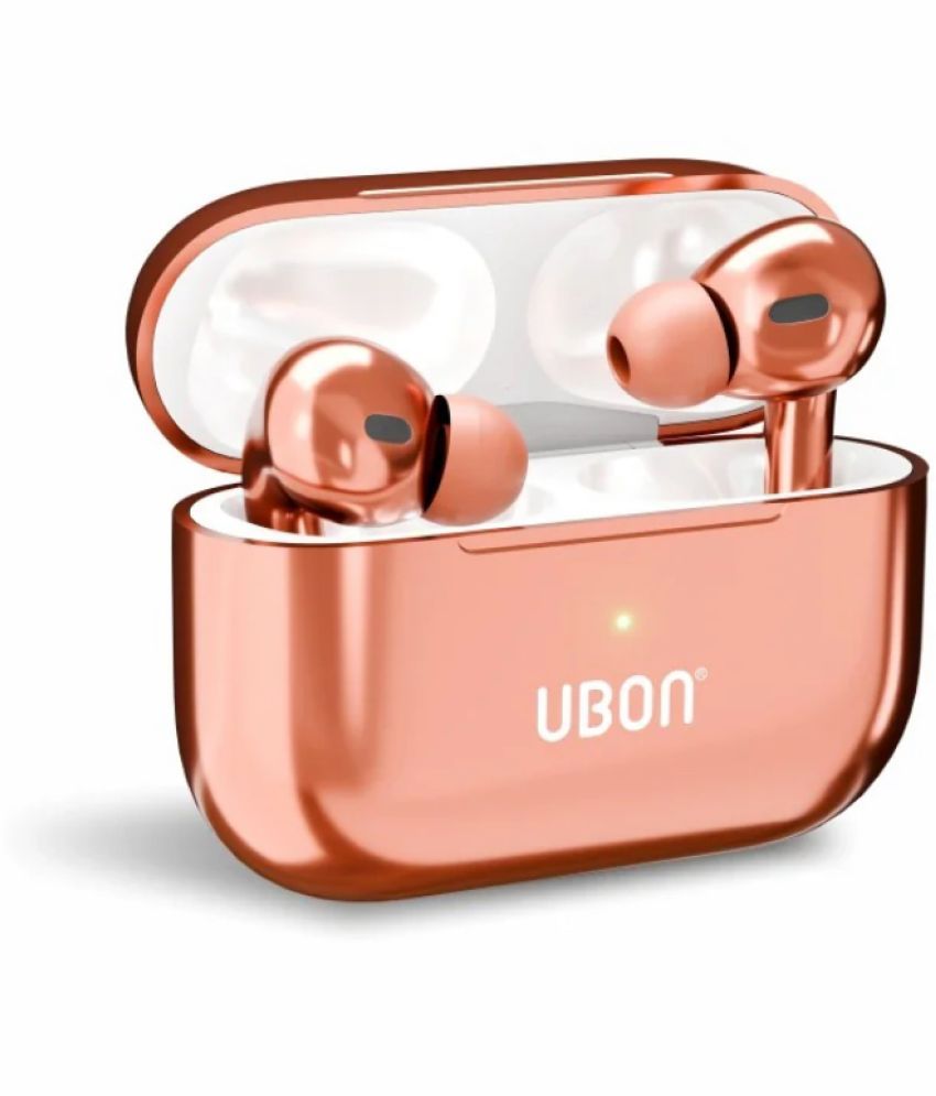     			UBON BT160 EARBUDS Bluetooth True Wireless (TWS) On Ear 26 Hours Playback Active Noise cancellation IPX4(Splash & Sweat Proof) Gold