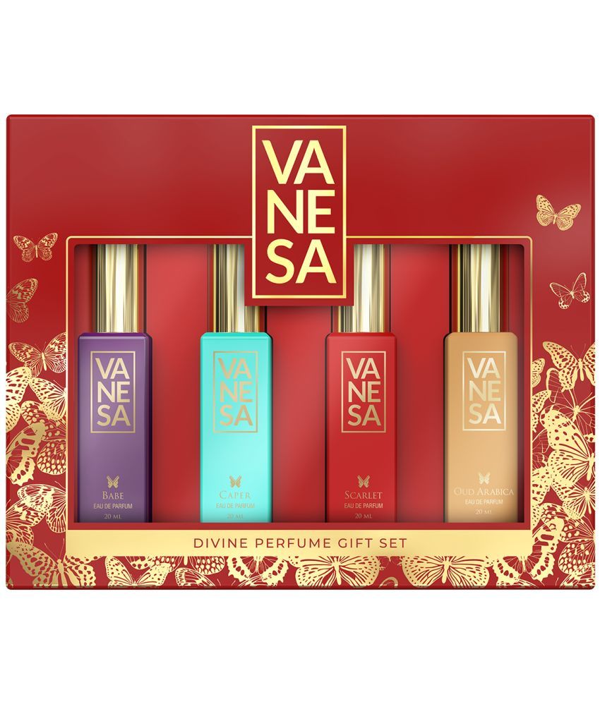     			Vanesa Divine Perfume Gift Set (20 ml x 4) Eau de Parfum - 80 ml  (For Women)