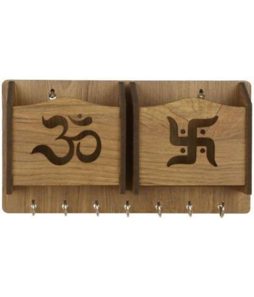     			Arpita Crafts Brown Wood Key Holder - Pack of 1