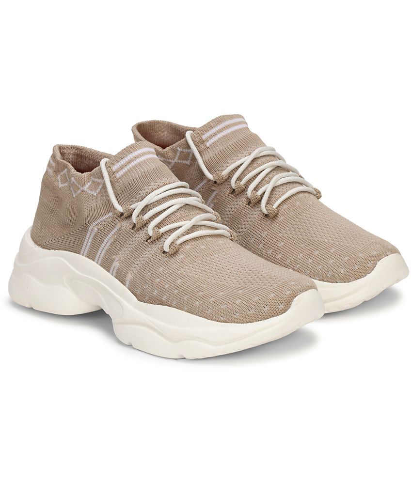     			Kraasa - Beige Women's Running Shoes