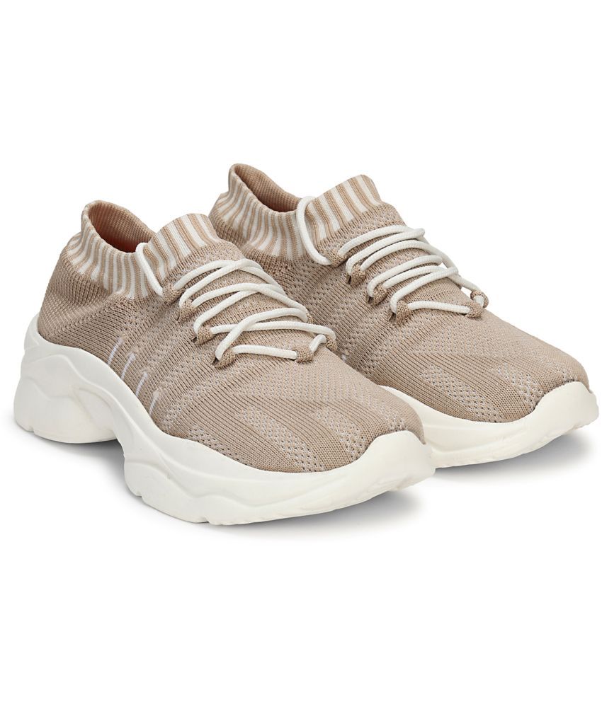     			Kraasa - Beige Women's Running Shoes