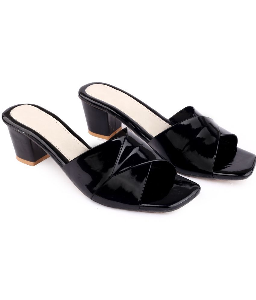     			Paduki Black Women's Slip On Heels