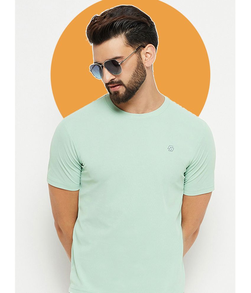     			renuovo Cotton Blend Regular Fit Solid Half Sleeves Men's Round T-Shirt - Light Green ( Pack of 1 )