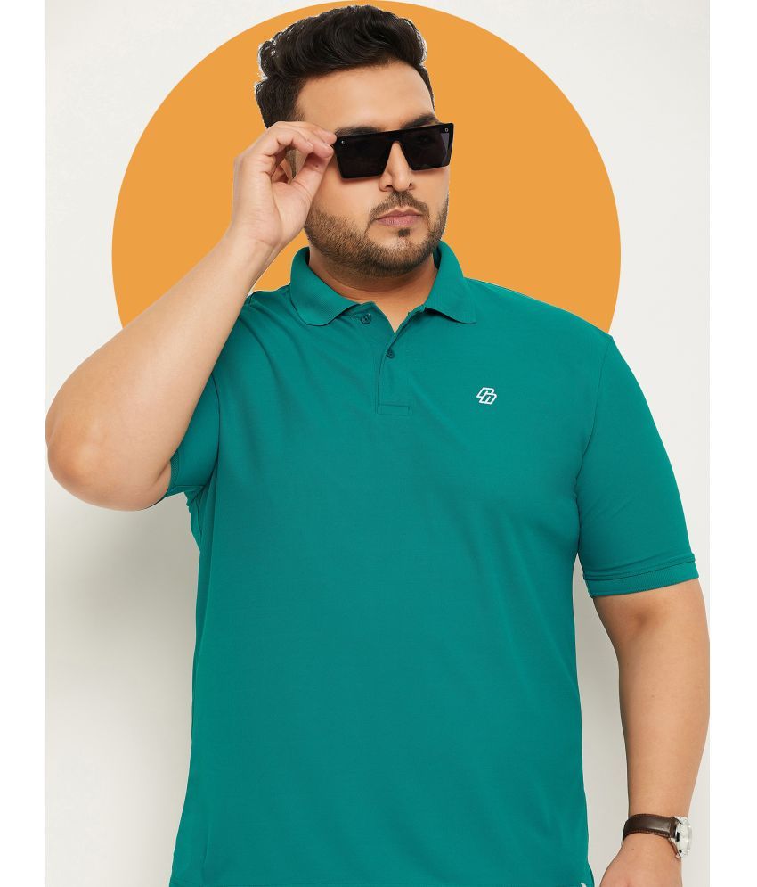     			renuovo Pack of 1 Cotton Blend Regular Fit Solid Half Sleeves Men's Polo T Shirt ( Mint Green )