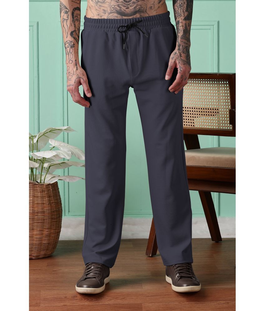     			FOXTER Charcoal Cotton Blend Men's Trackpants ( Pack of 1 )