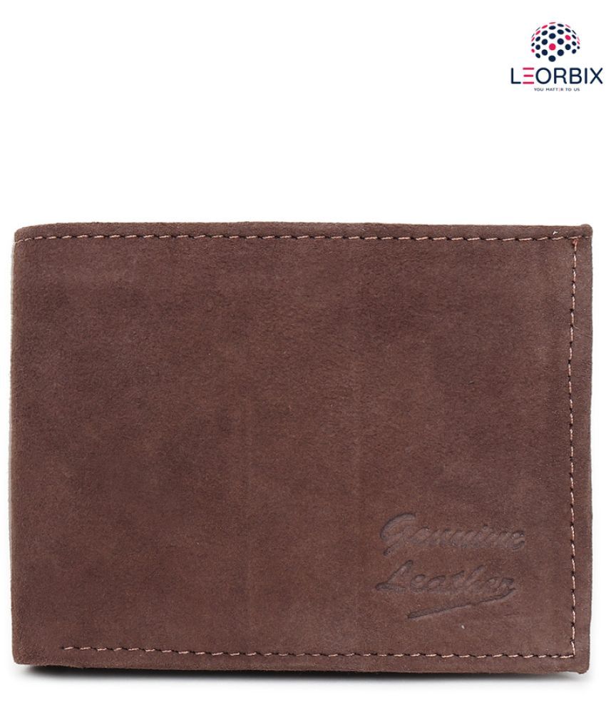     			LEORBIX Leather Solid Men's Regular Wallet With 5 Slots For Card ( Crazy Brown , Pack of 1 )