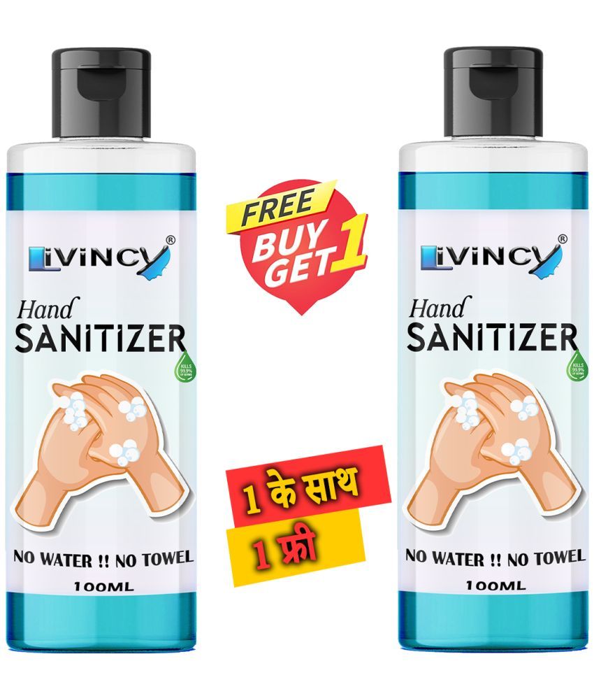     			LIVINCY Antibacterial Hand Sanitizer 100 mL ( Pack of 2 )