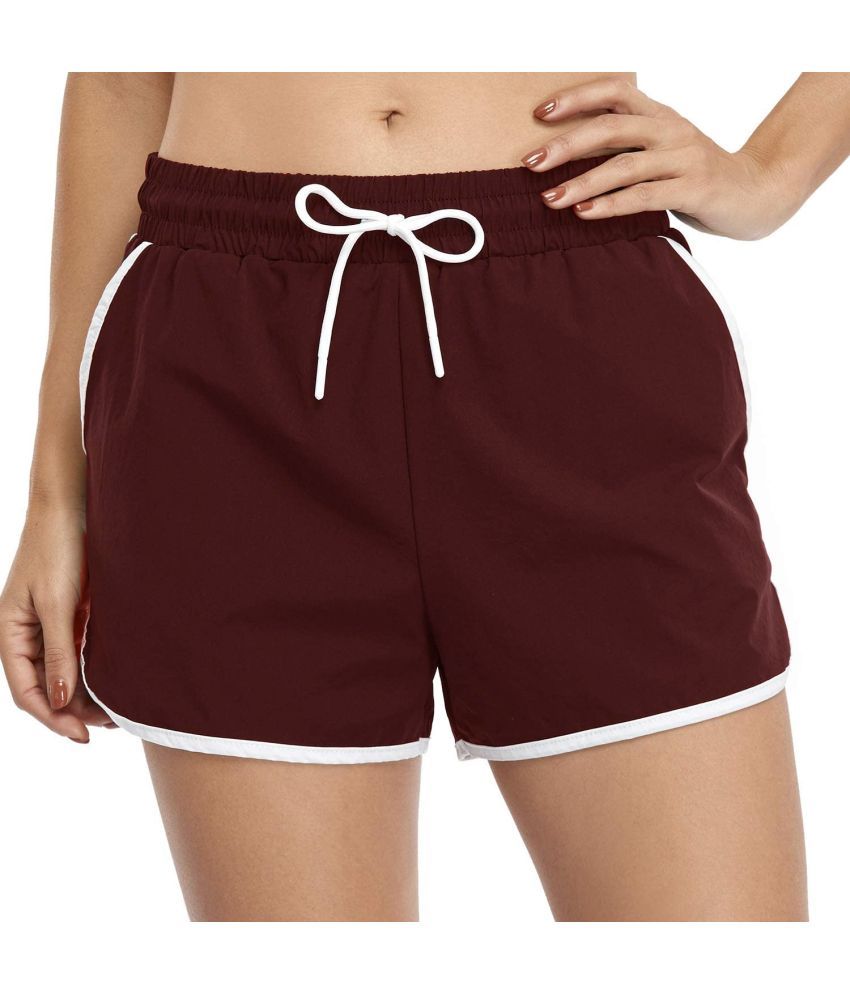     			Reoutlook Maroon Cotton Blend Men's Shorts ( Pack of 1 )