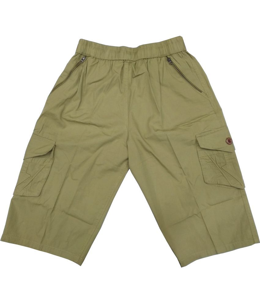     			Reoutlook Pack of 1 Cotton Shorts For Boys ( Green )