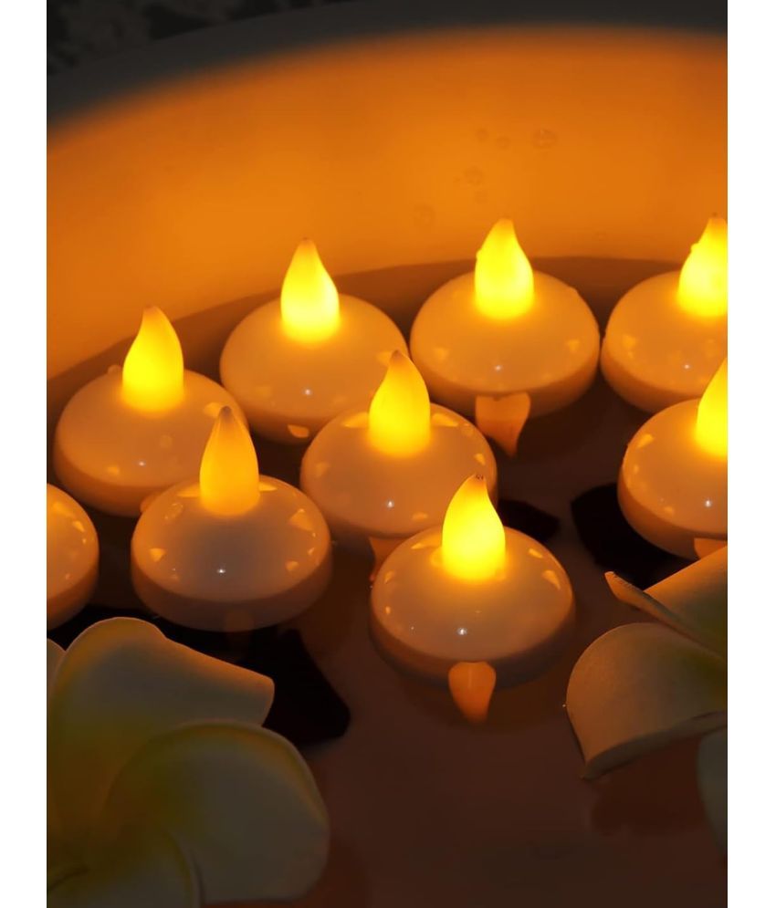     			AG White Floating Candle 5 cm ( Pack of 1 )