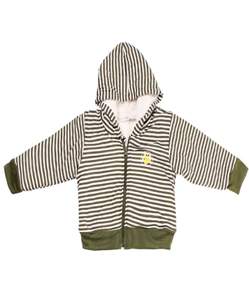     			CUSHEE Baby Boys Fleece Puffer Jacket ( Green , Pack of 1 )