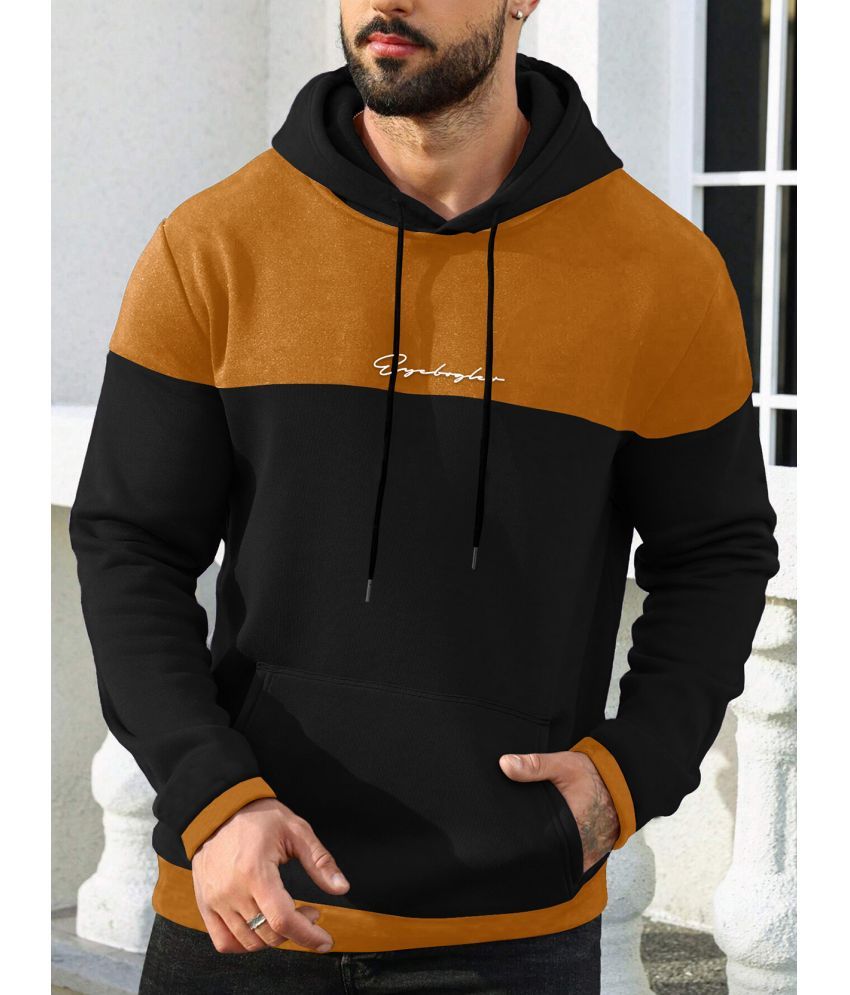     			Eyebogler Cotton Blend Hooded Men's Sweatshirt - Black ( Pack of 1 )