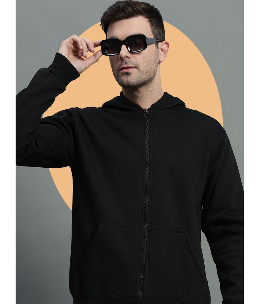     			GET GOLF Cotton Blend Hooded Men's Sweatshirt - Black ( Pack of 1 )