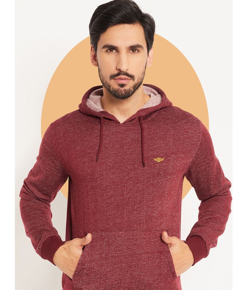     			GET GOLF Cotton Blend Hooded Men's Sweatshirt - Maroon ( Pack of 1 )