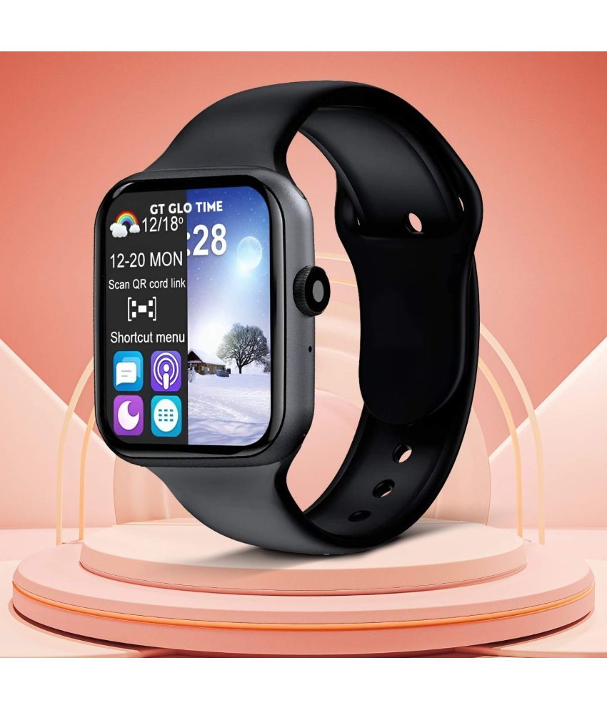     			GT GLOTIME AMOLED BT Calling Smart Watch with Rubber Strap Upto 2-3 days Backup ( Black )