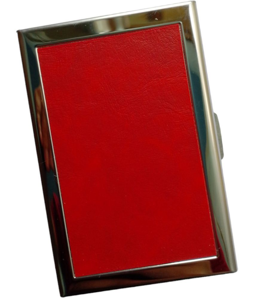     			HRFSTAR Metallic Solid Men's Regular Wallet With 6 Slots For Card ( Red , Pack of 1 )