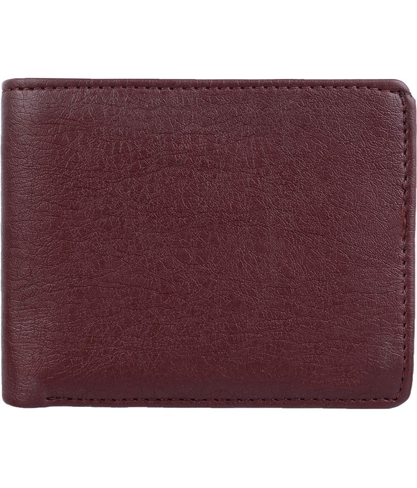     			HRFSTAR PU Solid Men's Regular Wallet With 10 Slots For Card ( Brown , Pack of 1 )