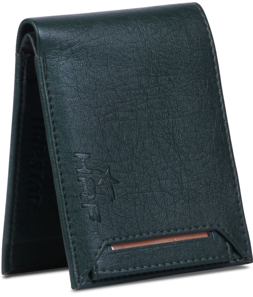     			HRFSTAR PU Solid Men's Regular Wallet With 4 Slots For Card ( Black , Pack of 1 )