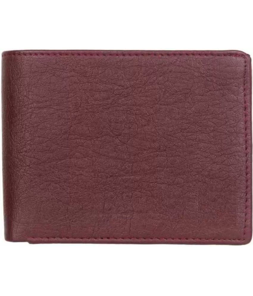     			HRFSTAR PU Solid Men's Regular Wallet With 9 Slots For Card ( Brown , Pack of 1 )