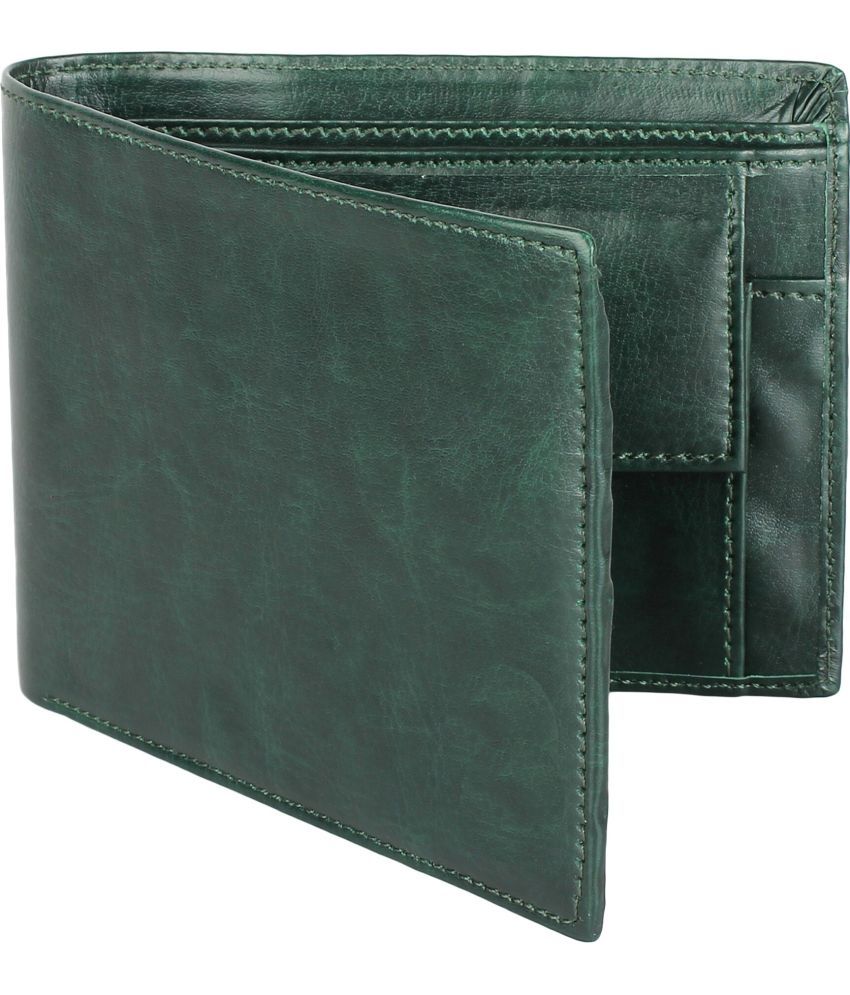     			HRFSTAR PU Solid Men's Regular Wallet With 3 Slots For Card ( Green , Pack of 1 )