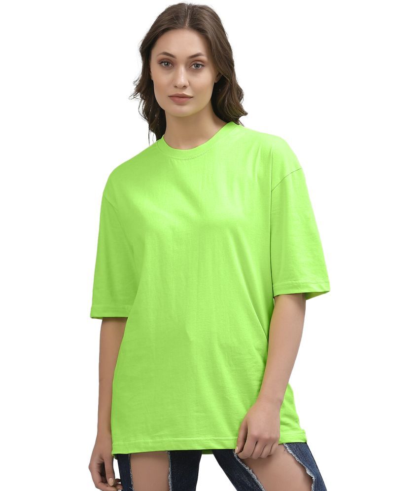     			Leotude Pack of 1 Cotton Blend Women's T-Shirt ( Green )