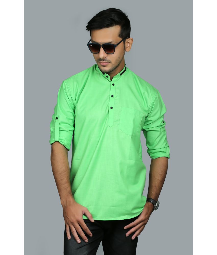     			Nofilter Green Cotton Men's Regular Kurta ( Pack of 1 )