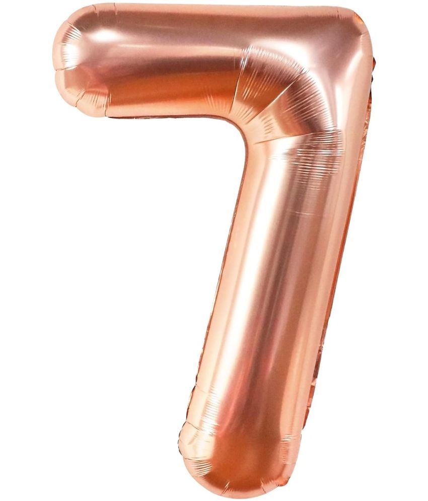     			PartyBooms 16 Inch Rosegold Number Foil Balloon - Rose Gold-0 (7)