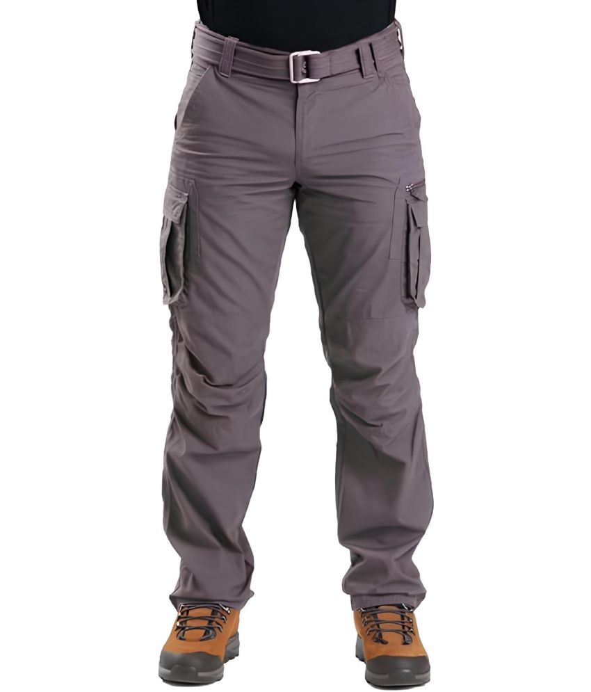     			Reoutlook Regular Flat Men's Cargos - Silver ( Pack of 1 )