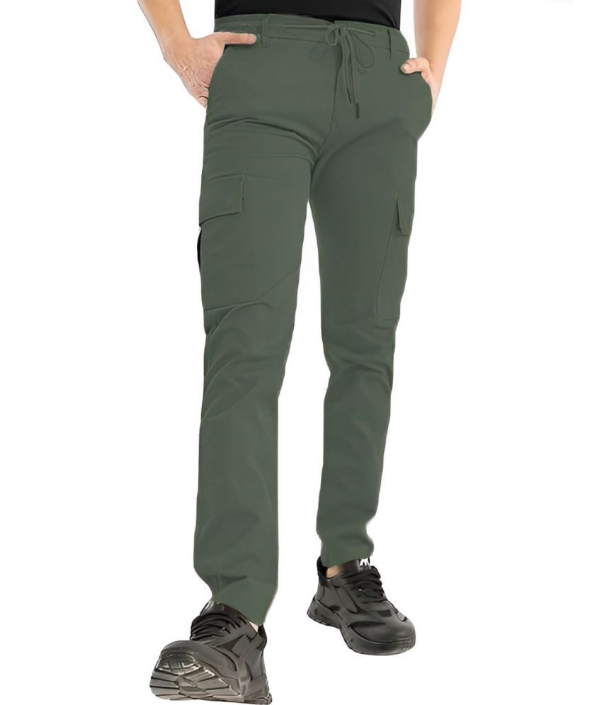     			Reoutlook Regular Flat Men's Cargos - Green ( Pack of 1 )